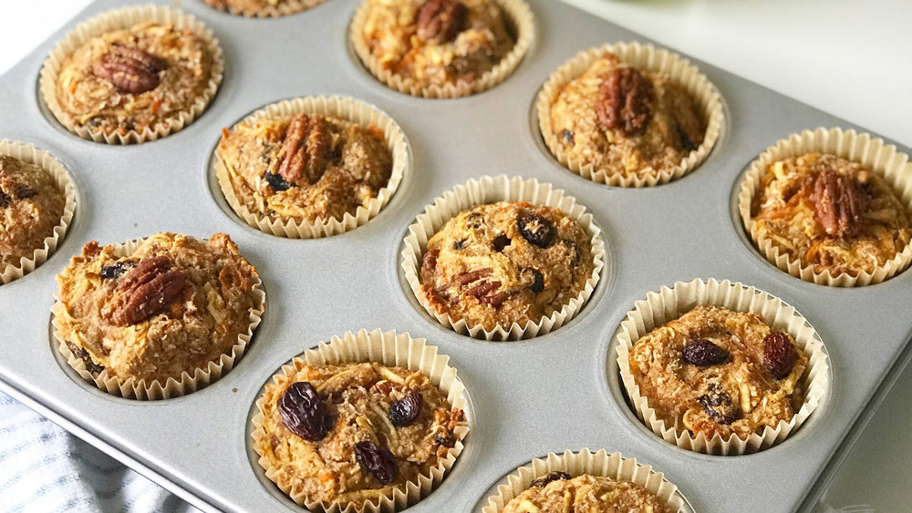 Carrot Apple Ginger Muffins