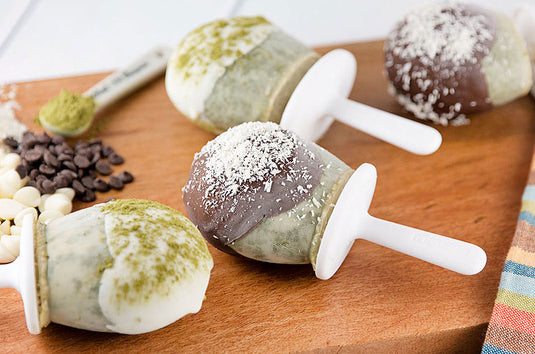 Chocolate Dipped Matcha Pops