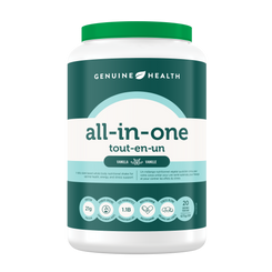 Genuine Health all-in-one supplement container vanilla flavour |20 Servings| 20 portions