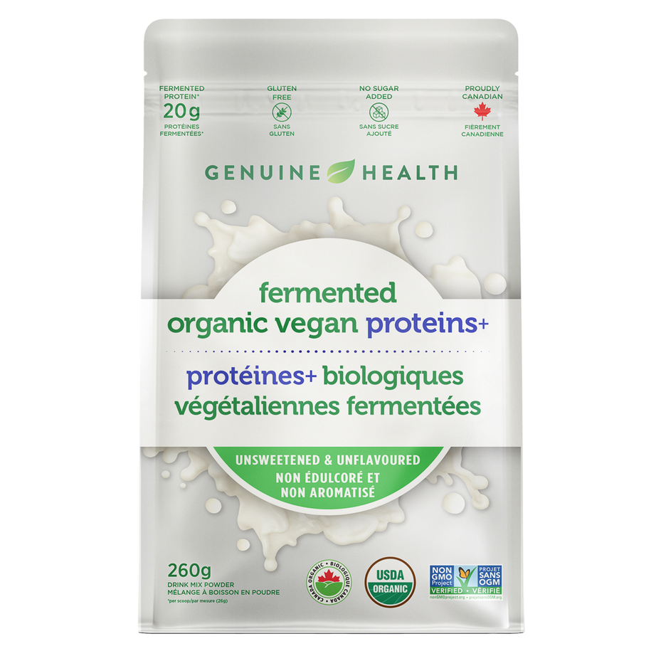 fermented organic vegan proteins+ | unflavoured unsweetened, stevia free