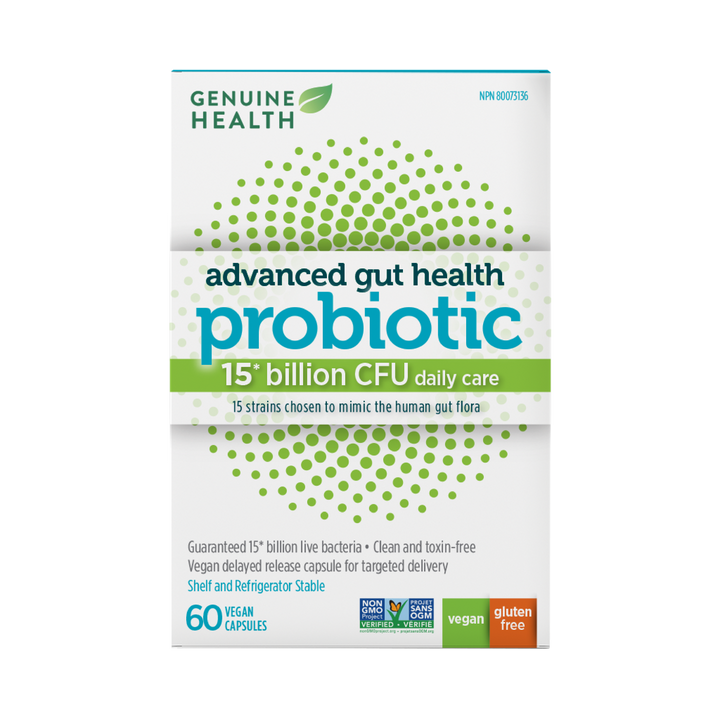 Genuine Health gentle-care probiotic 15 billion