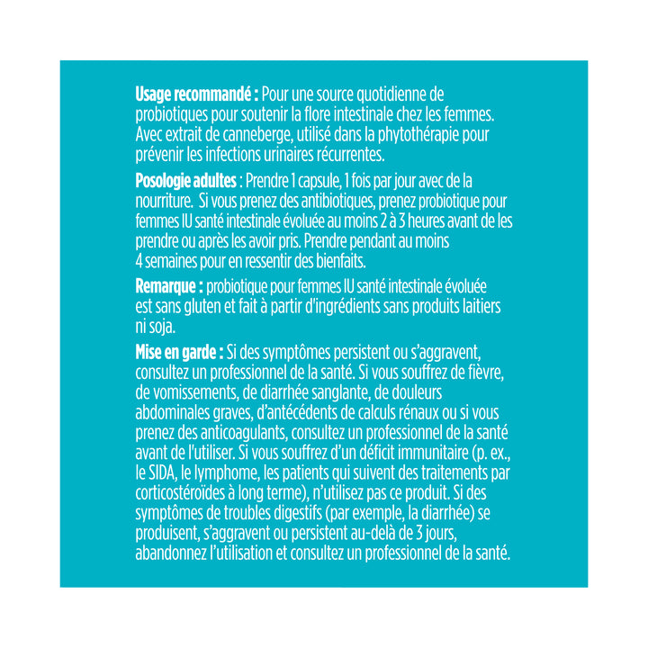 Genuine Health UTI-preventing probiotic 50 billion directions