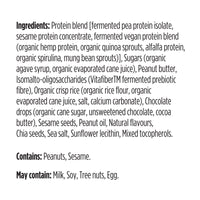 label Genuine Health fermented vegan proteins peanut butter chocolate ingredients