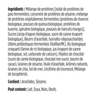 label Genuine Health fermented vegan proteins peanut butter chocolate French ingredients