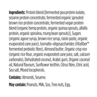 label Genuine Health fermented vegan proteins lemon coconut ingredients