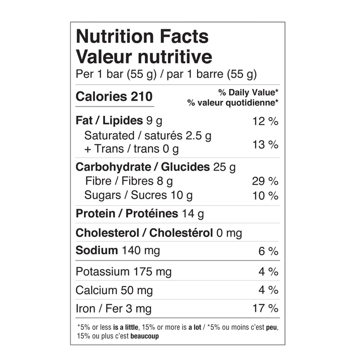 label Genuine Health fermented vegan proteins dark chocolate almond nutrition panel
