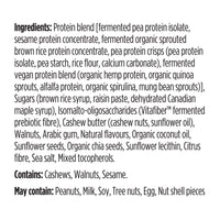label Genuine Health fermented vegan proteins maple walnut ingredients