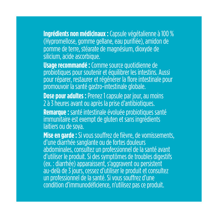 immunitaire quotidien + vitamine d et zinc probiotique | 50 milliards
