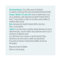 label Genuine Health advanced gut health probiotic kids directions