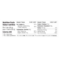 label Genuine Health clean collagen protein bar chocolate raspberry nutrition panel