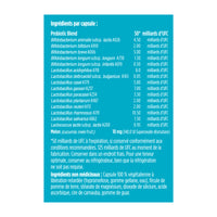 label Genuine Health's advanced gut health probiotic mood French ingredients
