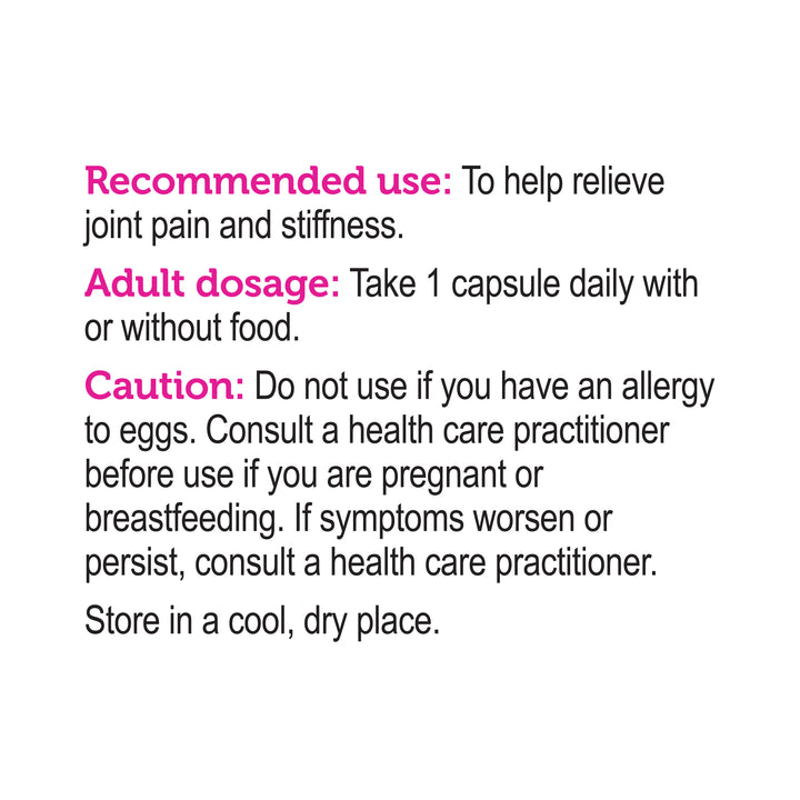 label Genuine Health fast joint care directions