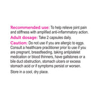 label Genuine Health fast joint care with fermented turmeric directions
