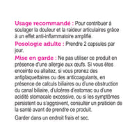 label Genuine Health fast joint care with fermented turmeric French directions