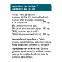 daily omega3 | 360 mg EPA 240 mg DHA