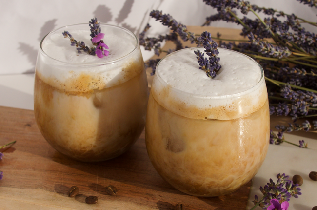 Lavender Collagen Iced Latte