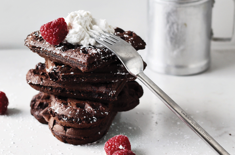 Vegetaliennes au chocolat gaufres
