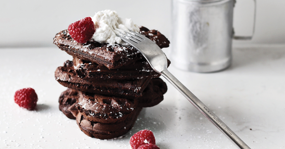Chocolate Vegan Waffles