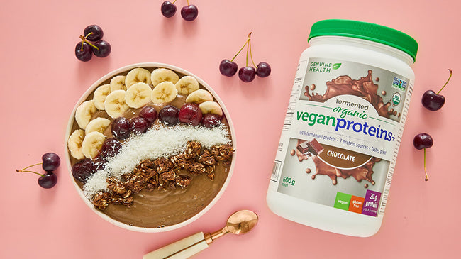 Cherry Chocolate Zucchini Smoothie Bowl