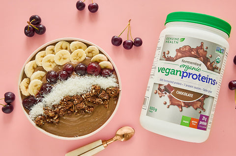 Cherry Chocolate Zucchini Smoothie Bowl