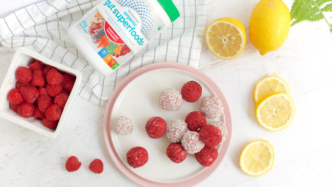 Raspberry Lemonade Energy Bites