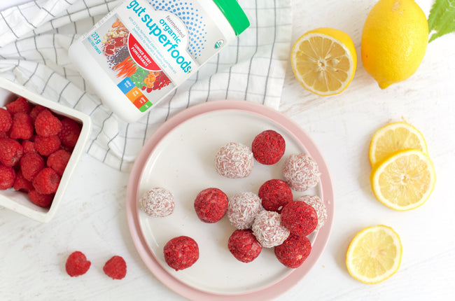 Raspberry Lemonade Energy Bites