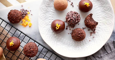 Superfood Chocolate Orange Ginger Truffles