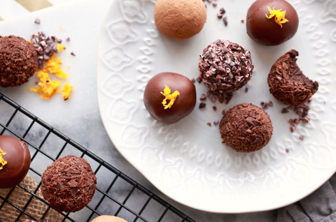 Superfood Chocolate Orange Ginger Truffles