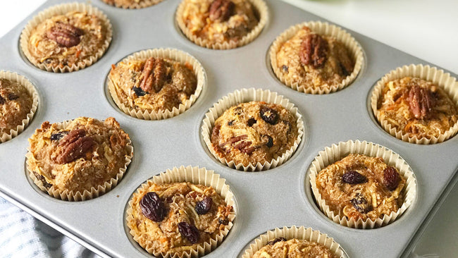 Carrot Apple Ginger Muffins 