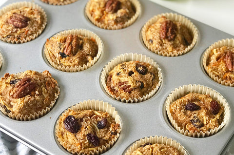 Carrot Apple Ginger Muffins 