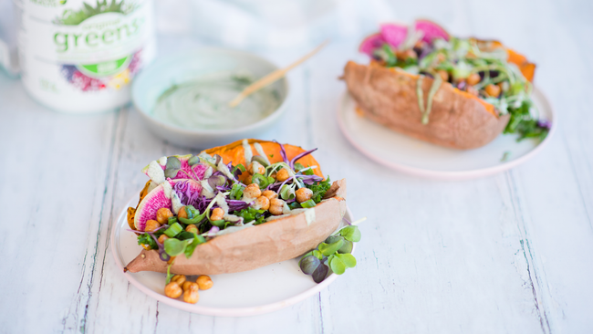 Loaded Sweet Potatoes