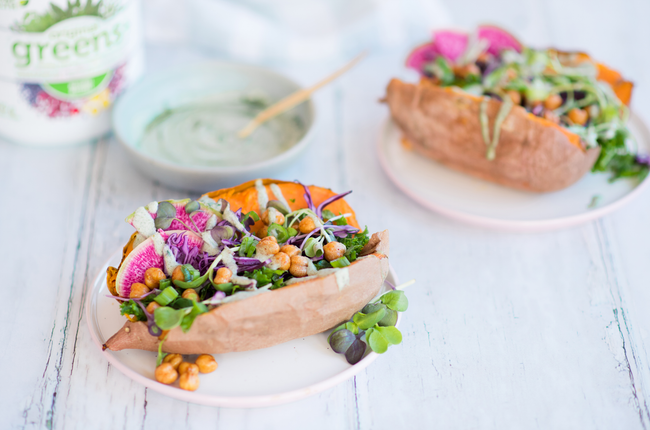 Loaded Sweet Potatoes