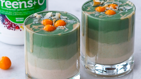 Ombre Green Buckwheat Smoothie