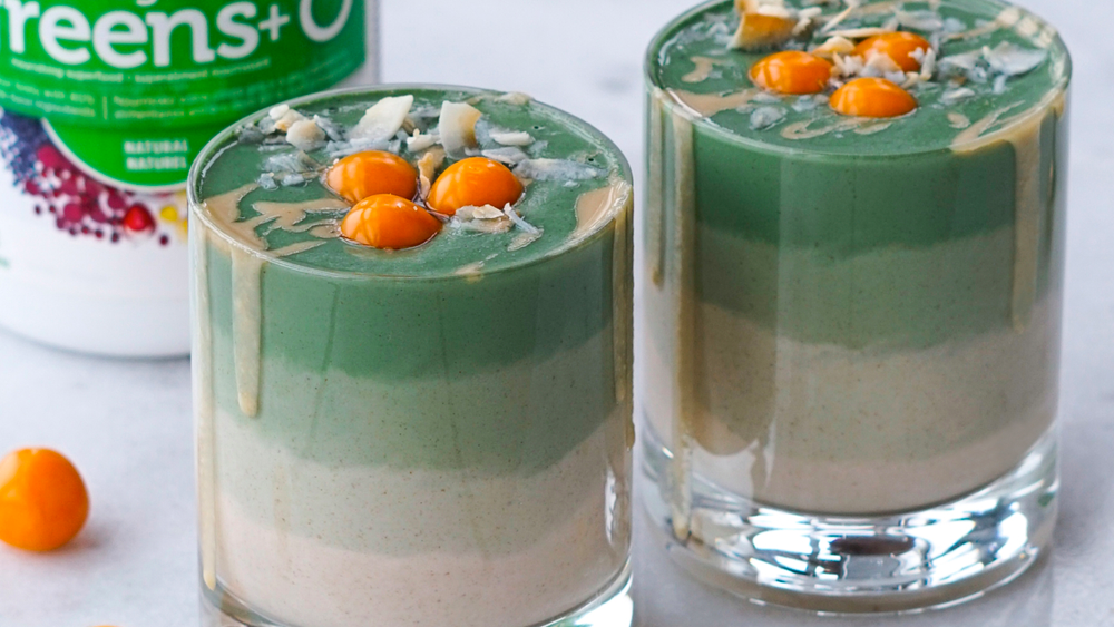 Ombre Green Buckwheat Smoothie