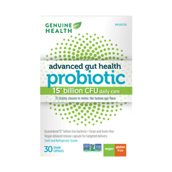 30 capsules|Genuine Health gentle-care probiotic 15 billion|EN