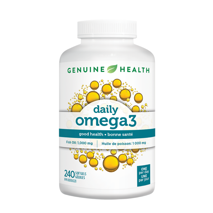 Genuine Health daily omega3 360 mg EPA 240 mg DHA