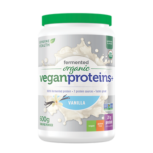 600 g|Genuine Health fermented organic vegan protein vanilla |EN
