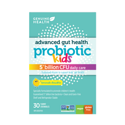 Genuine Health kids probiotic 5 billion lemonade chewable|EN