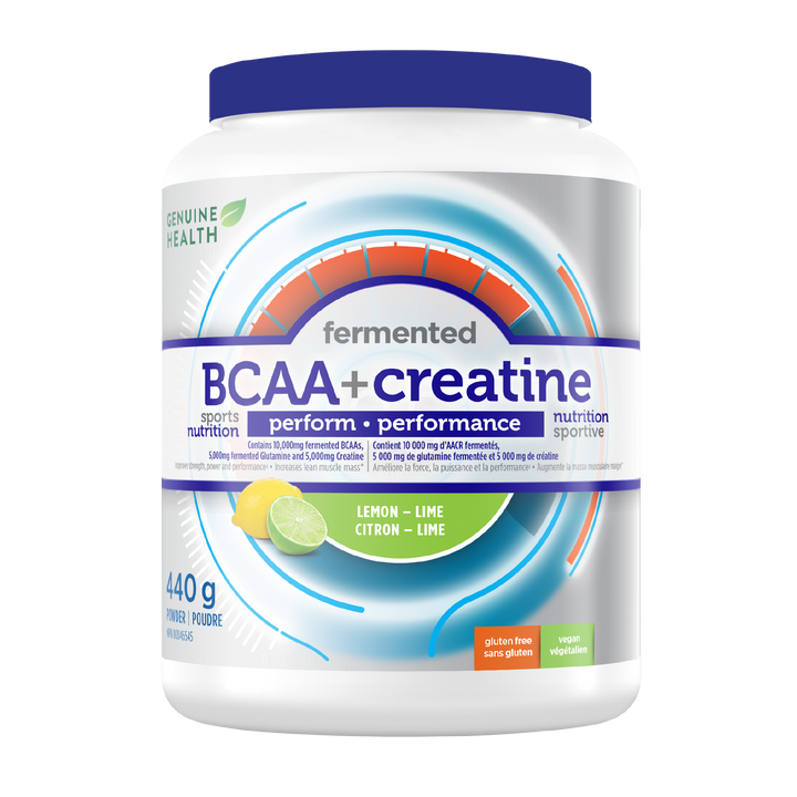 Genuine Health Fermented BCAA Powder + Creatine Lemon Lime