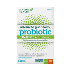 60 capsules - Value Size|Genuine Health gentle-care probiotic 15 billion|EN