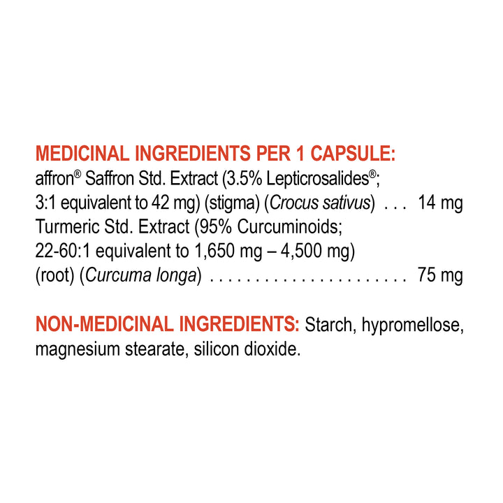 Genuine Health Mood Supplement With Saffron Turmeric