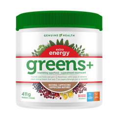 greens+ extra energy | natural cappuccino