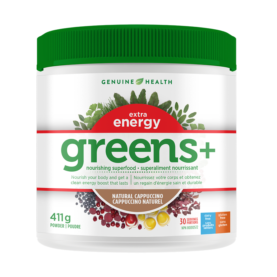 greens+ extra energy | natural cappuccino