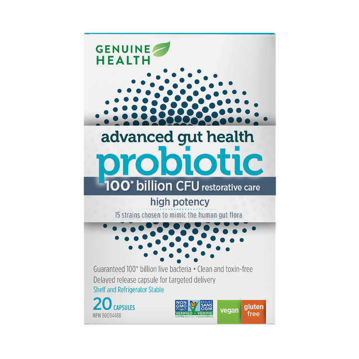 Genuine Health re-balancing probiotic 100 billion