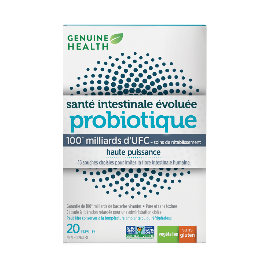 |Genuine Health re-balancing probiotic 100 billion|FR