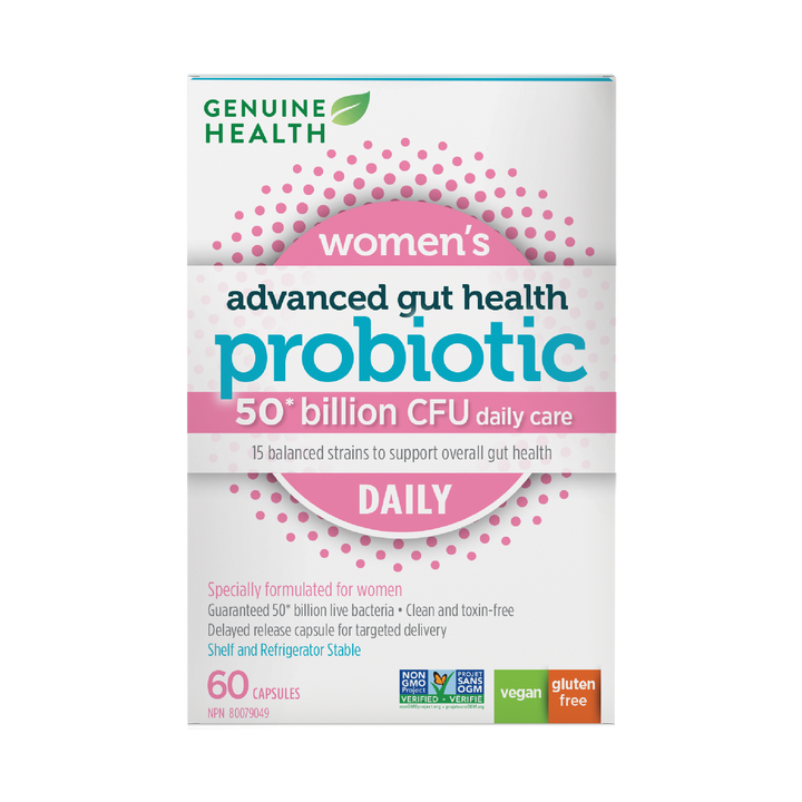 Genuine Health women's daily probiotic 50 billion