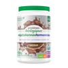 Container of Genuine Health fermented organic vegan proteins chocolate flavor |19 portions| FR