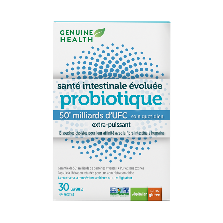 Genuine Health extra-strength probiotic 50 billion 30 capsules