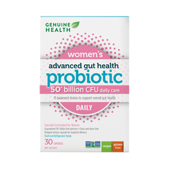 30 capsules|Genuine Health women's daily probiotic 50 billion|EN