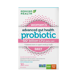 30 capsules|Genuine Health women's daily probiotic 50 billion|EN